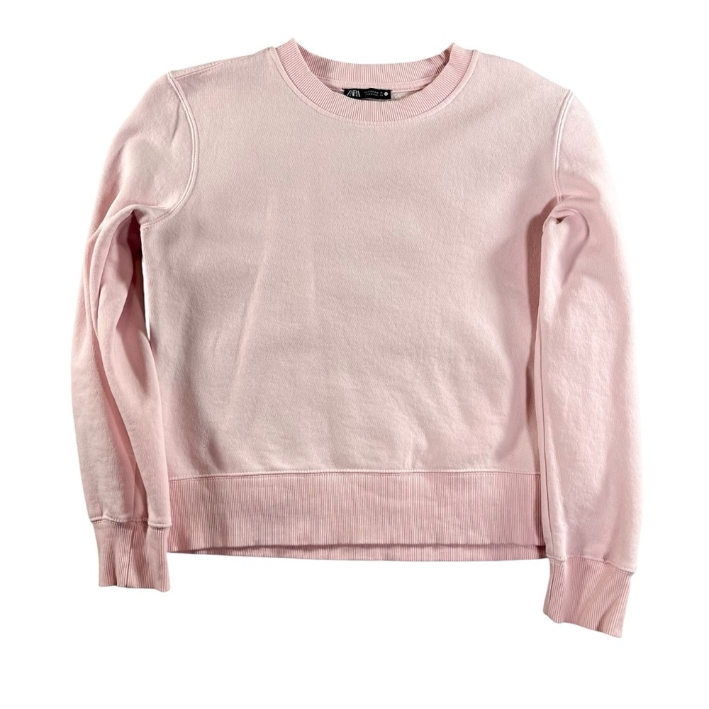 Zara Women’s Pink Sweatshirt Size Small